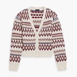 rag & bone Willow Fair Isle Wool Cardigan